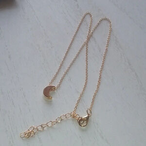 Moon necklace‎ with purple gift bag